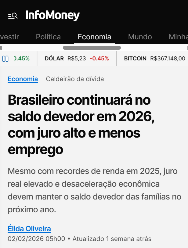 Estatística de Endividamento